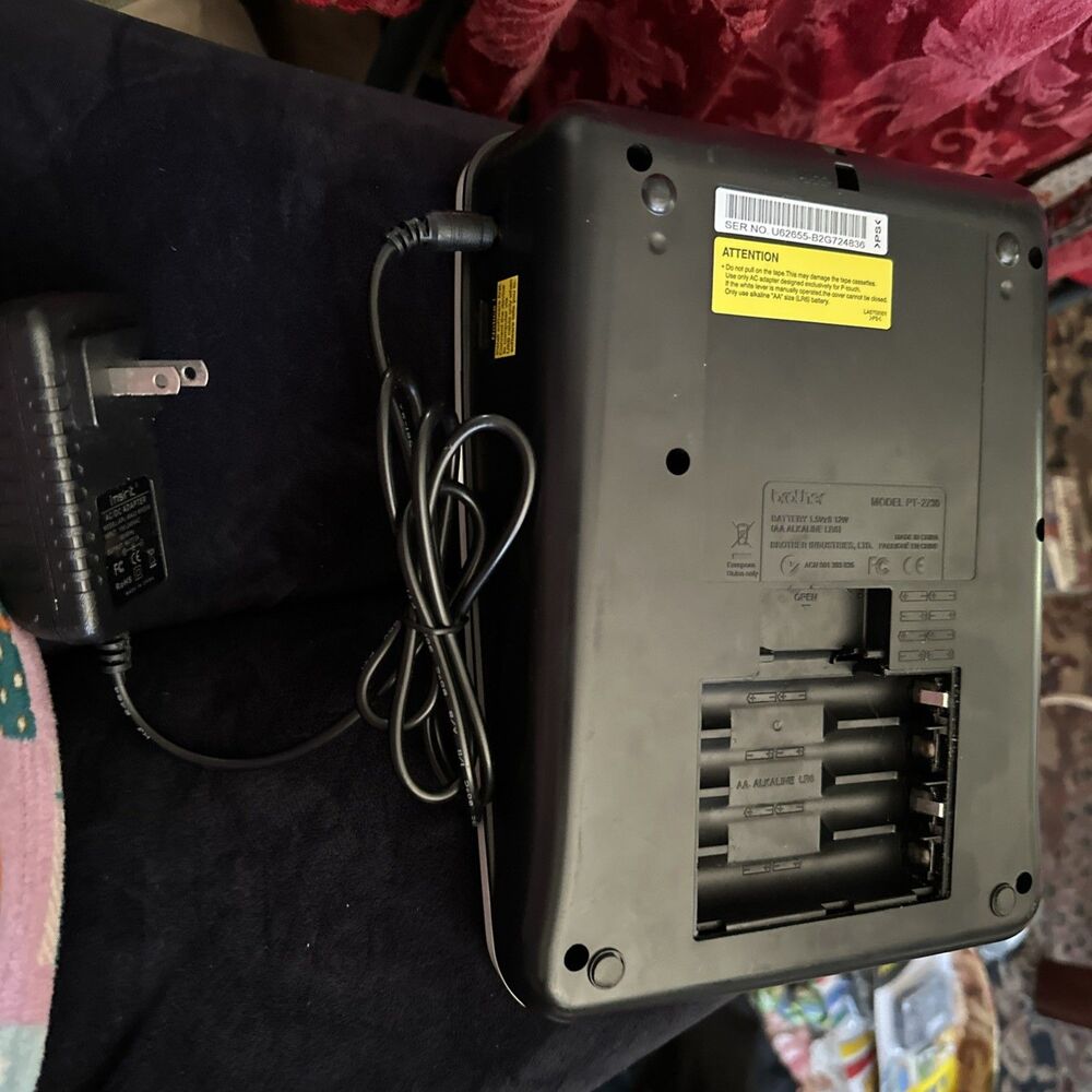 Brother P-Touch PT-2730 Label Thermal Printer Tested Working With Cord And Disc - Picture 13 of 16